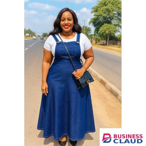 Kenya Maxi dungaree dress