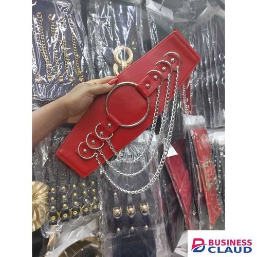 Women Belt Casual Belt For Dress Skirt Waist Rhinestone Ladies Designer Waistband Belt Stretchable Belt For Women Jeans (Free Size, Black)