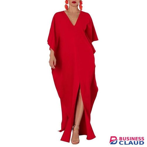 Plus Size, New Plus Size Loose Fit One-Size V neck Dress