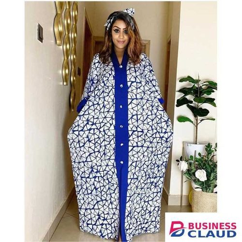 Ladies Classy Free Size Kaftan Dress with a scarf