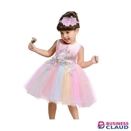 Rainbow Tutu Princess dress for baby kids