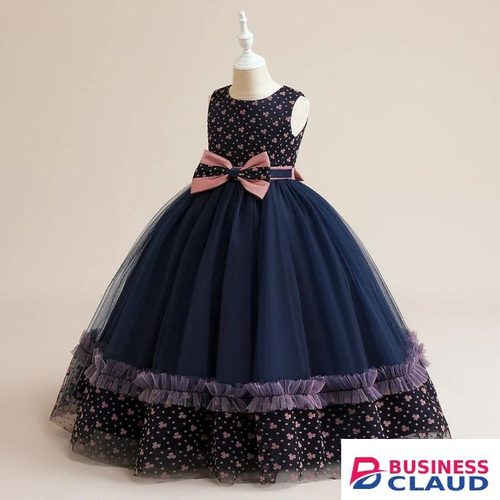 Princess Gown With Big Bow Lace Dress