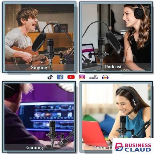 Studio-Quality BM-800 Professional Microphone Kit With Boom Arm, Shock Mount, And Live V8 Sound Card For High-Quality Audio Recording In Podcasts And Music Production