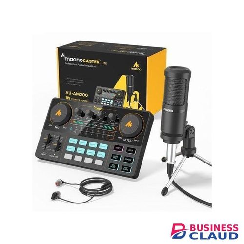 maono Maonocaster Lite Au-am200 Portable All-in-one Podcast Production Studio Bundle