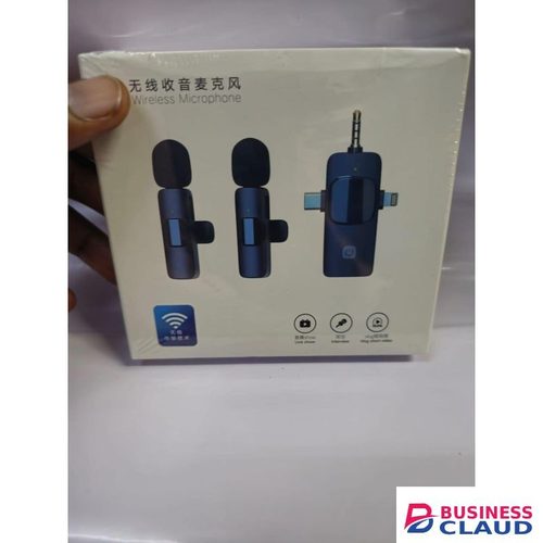 High-End Dual Wireless Lavalier Microphone For Vlogging, Video Conferencing & Music Production