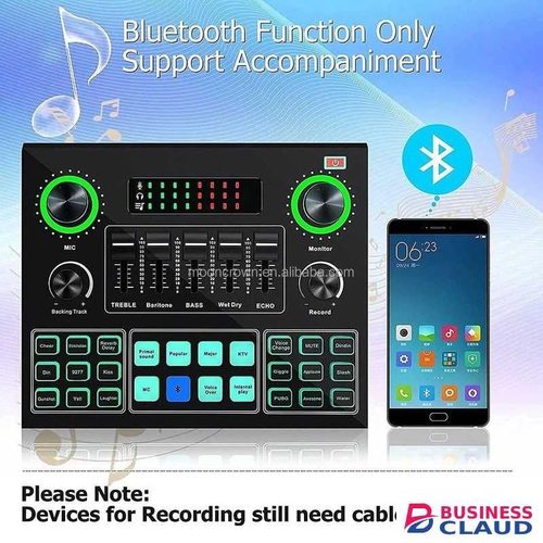 BM800 Condenser Podcast Microphone + V9 Audio Interface – Gaming, ce Over & Music Production
