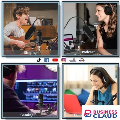 BM-800 USB Condenser Microphone Kit with V8 Sound Card – Home Studio Recording, Podcast, YouTube, TikTok, Music Production, Live Streaming