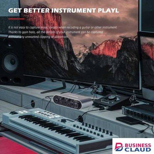 BOMGE BMG11S USB Audio Interface(24 bit/192 kHz) with XLR,48V phantom power, for the Guitarist, Vocalist, Podcaster or Producer — High-Fidelity, Studio Quality Recording