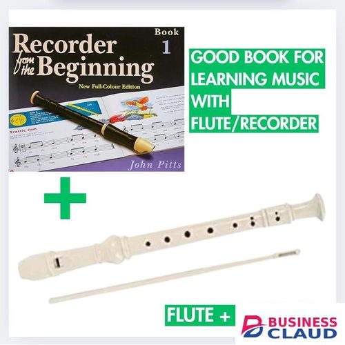 Books Recorder from the Beginning - Book 1: Full Color Edition by John Pitts + FLUTE