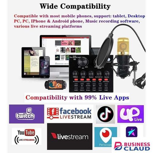 bm 800 with live soundcard for recording