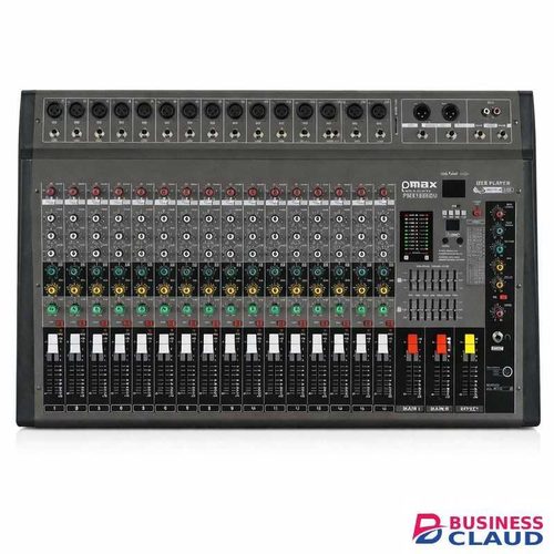 Premier 16 Channel Professional Audio Mixer With Built-In Power Amp, USB Player, Equalizer