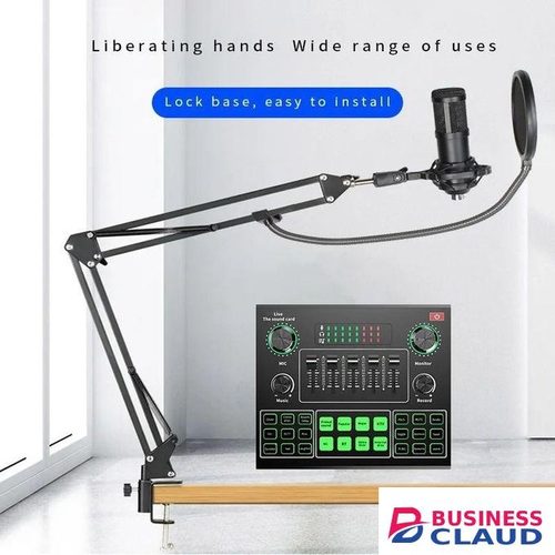 BM800 Professional Recording Mic with V9 Mixer for Musicians and Streamers