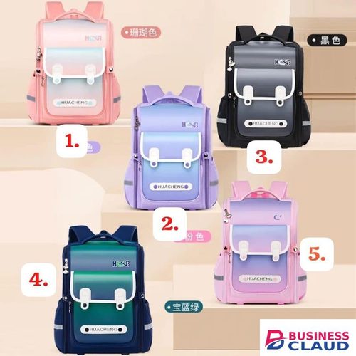 Heavy capacity school bag Type: Back pack Material: Oxford Closure: zipper Suitable for grade 1-6