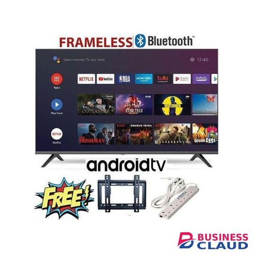 Solarmax 32" Inch TV Smart Android TV Bluetooth Connectivity Television, Inbuilt Decoder Netflix Youtube VGA HDMI USB Wide Color Enhancer + FREE EXTENSION+BRACKET