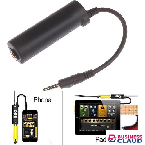 Mobile Guitar Audio Interface Adapter for Electric Guitar & Bass Players