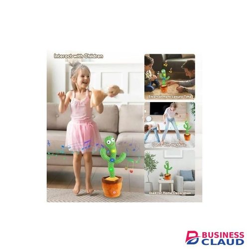 Intelligent Cactus Interactive Learning and Music Toy - Green