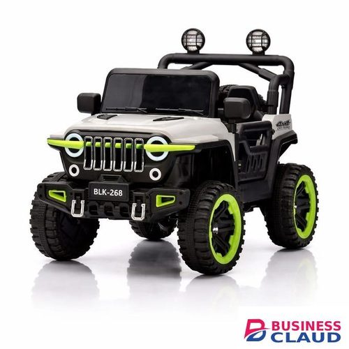 Kids Electric Ride-On Car 4x4 Jeep Style with LED Lights, Remote Control, Rechargeable Battery, Off-Road Wheels, Music Player, Safe & Durable Toy Car for Boys and Girls Ages 2-10Years