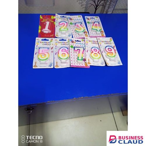 Numeric Birthday Candles Number 1 To 10 Variations