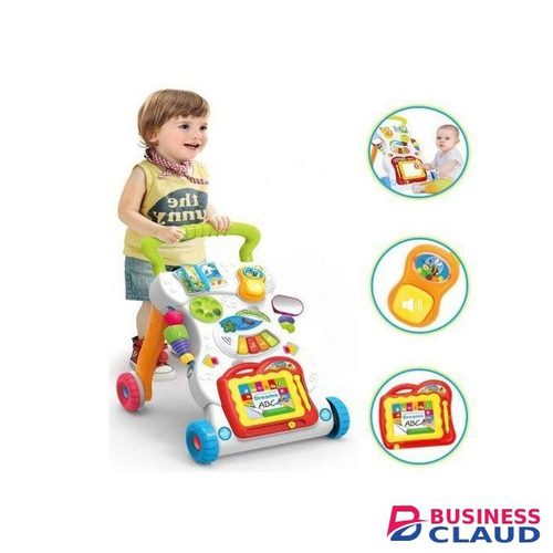 Huanger Musical Baby Walker/Push Walker-Multicolored
