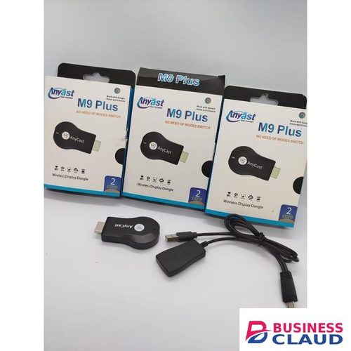 Anycast M9 Plus HDMI Wireless Screen Mirroring Adapter for Streaming Movies Videos Presentations