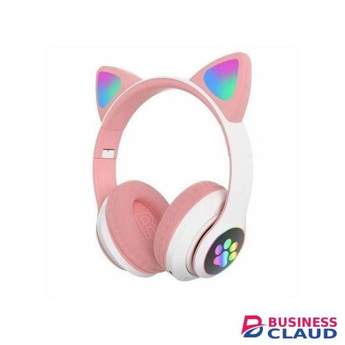 Share This Product Cat Ears Earphones Headphones Head-mounted 5.0 Headset With Mic Girl Christmas Gift Auricularess Ecouteur
