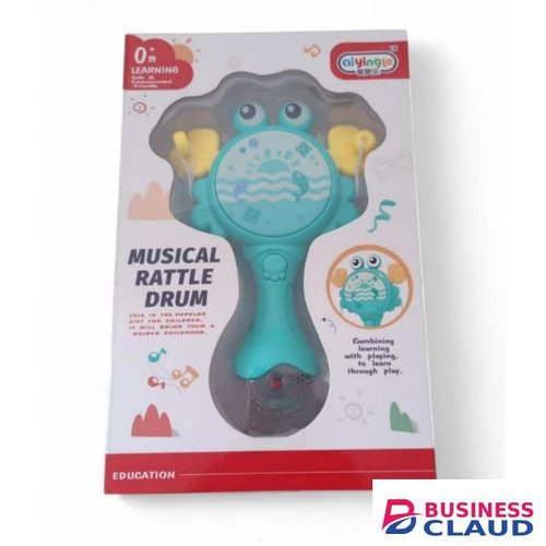 Shake & Groove Toy or Musical Rattle Drum Toy Instrument for Ages 3+ Months and Up
