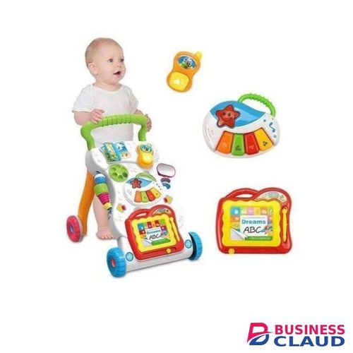 HuAnger Musical Push Walker, Learning Toy and Baby Walker