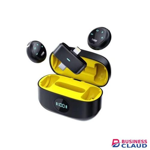 K31 2-in-1 Plug-and-Play Pro Dual Wireless Microphone with Noise Reduction – Portable Podcasting, TikTok & Studio Use