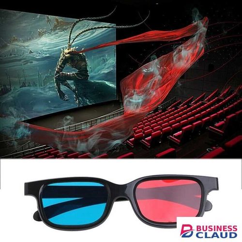 Red Blue 3D Glasses For Dimensional Anaglyph Movie Game DVD