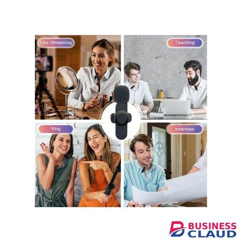 Share this product EXTRA 15% OFF Genera TiLECC Wireless Lavalier Microphone Portable Audio Video Recording Mini Mic For IPhone