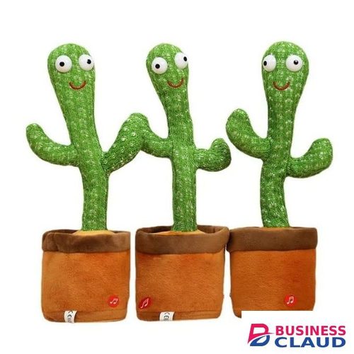 Singing and talking silly cactus electric dancing electronic plush toy