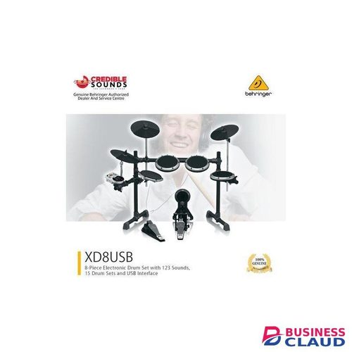 Behringer XD8USB 8-Piece Electronic Drum Set With 123 Sounds