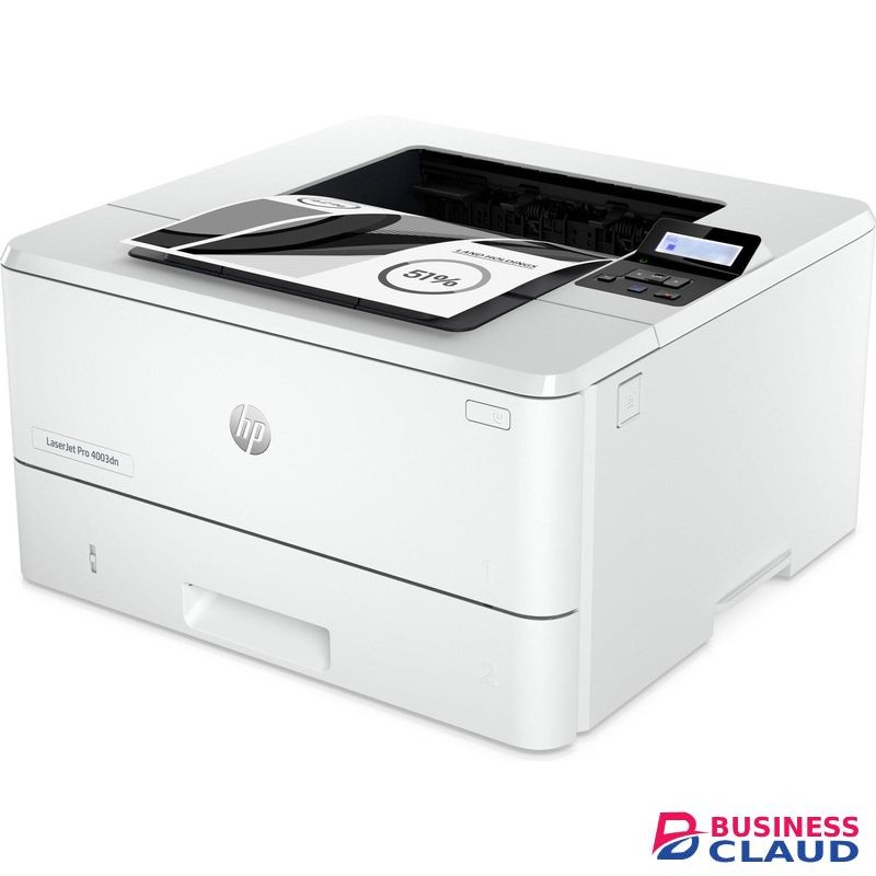 HP LaserJet Pro 4003dn Printer, Print Only, Black & White, Ethernet & USB, White (1YR WRTY)