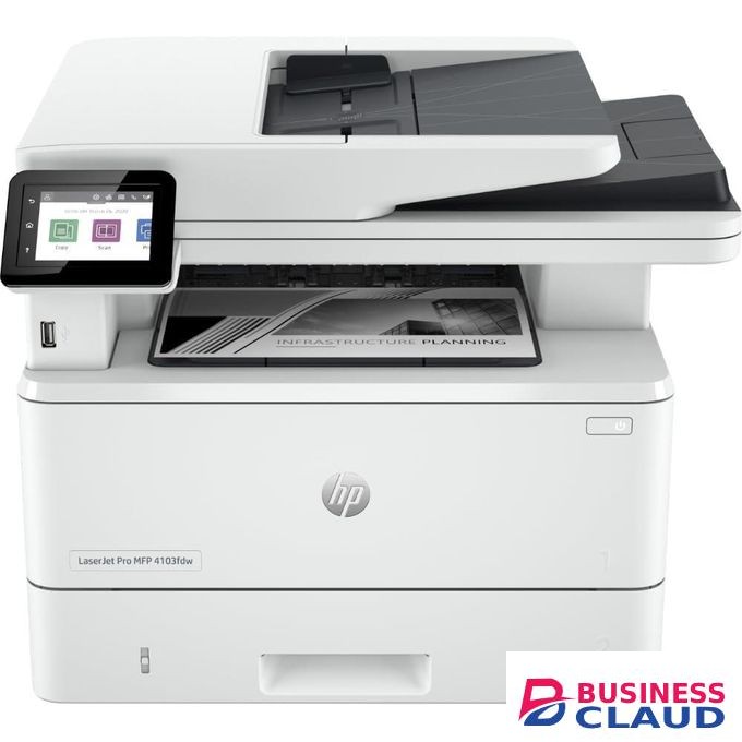 HP LaserJet Pro MFP 4103fdw Printer (2Z628A), Print, copy, scan, fax,Wireless