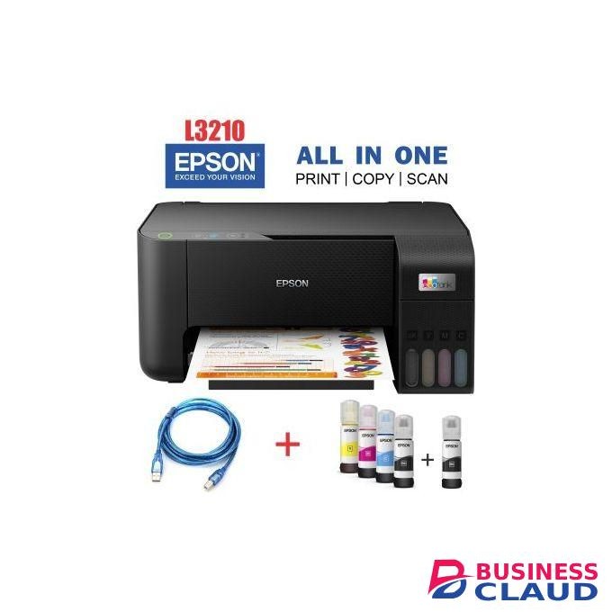 Share This Product Epson EcoTank L3210 A4 Printer (All-in-One) With Free Printer Cable