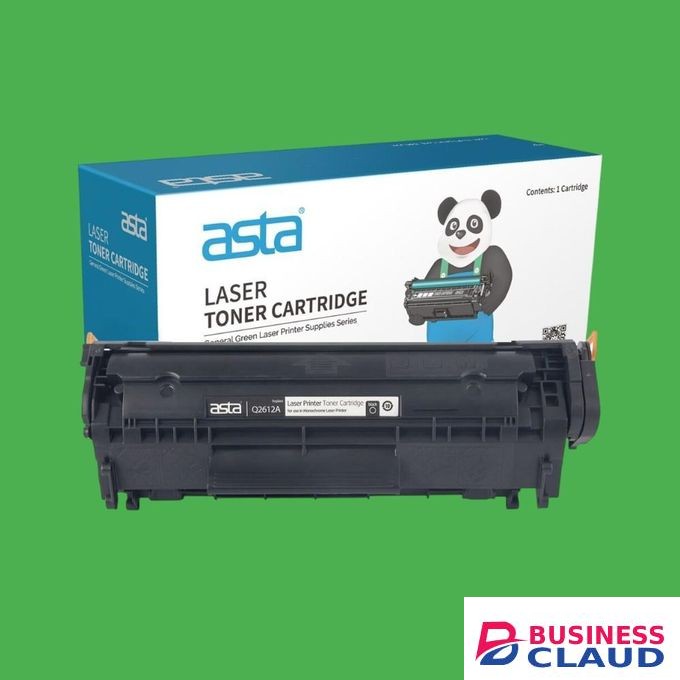 Asta HP 12A Toner Cartridge (Q2612A) – Compatible with HP LaserJet 1010 / 1020 / 1018 / 1005 – High Yield Black Printer Toner