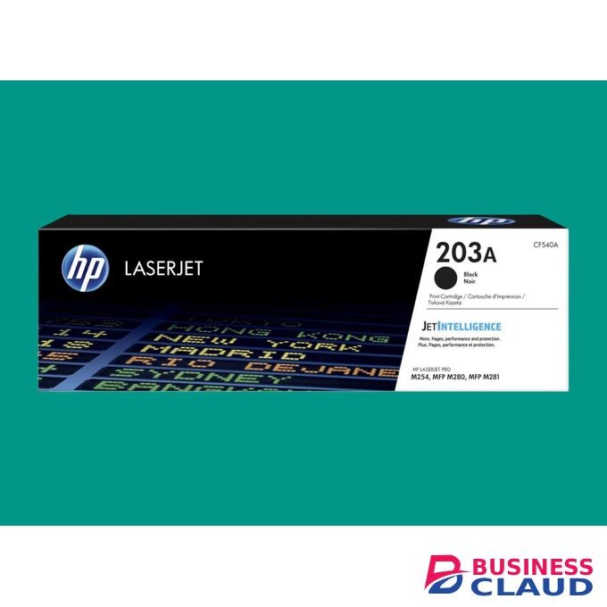 HP 203A Black Toner Cartridge CF540A – High Yield LaserJet Printer Toner for Color LaserJet Pro M254 / MFP M280 / M281 – Sharp & Professional Prints