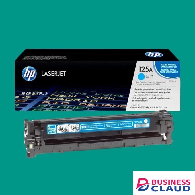 HP 125A Cyan Toner Cartridge (CB541A) – Genuine LaserJet Printer Toner for Color LaserJet CP1215, CP1515n, CP1518ni, CM1312 MFP