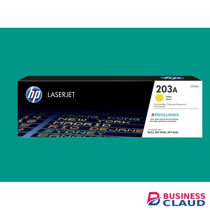HP 203A Yellow Original LaserJet Toner Cartridge – High Yield, Bright Color Prints – Compatible With Color LaserJet Pro M254 / MFP M280 / M281 Printers