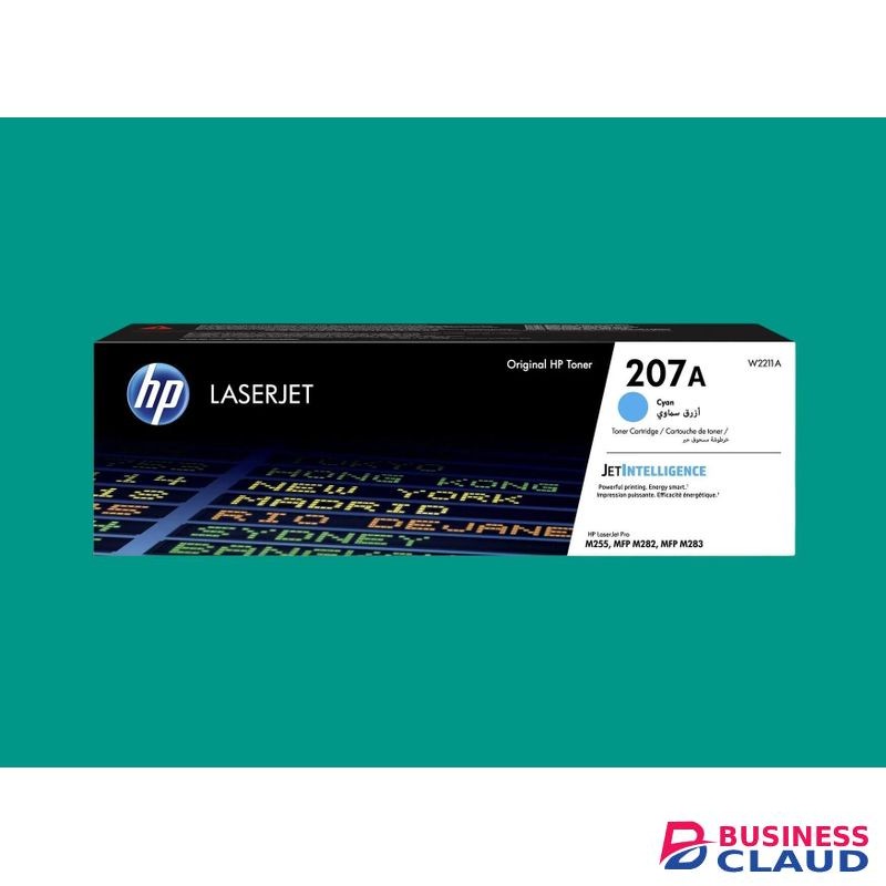 HP 207A Cyan Toner Cartridge – Original LaserJet Color Toner for Color LaserJet Pro M255 / M282 / M283 Printers – High Quality Cyan Print