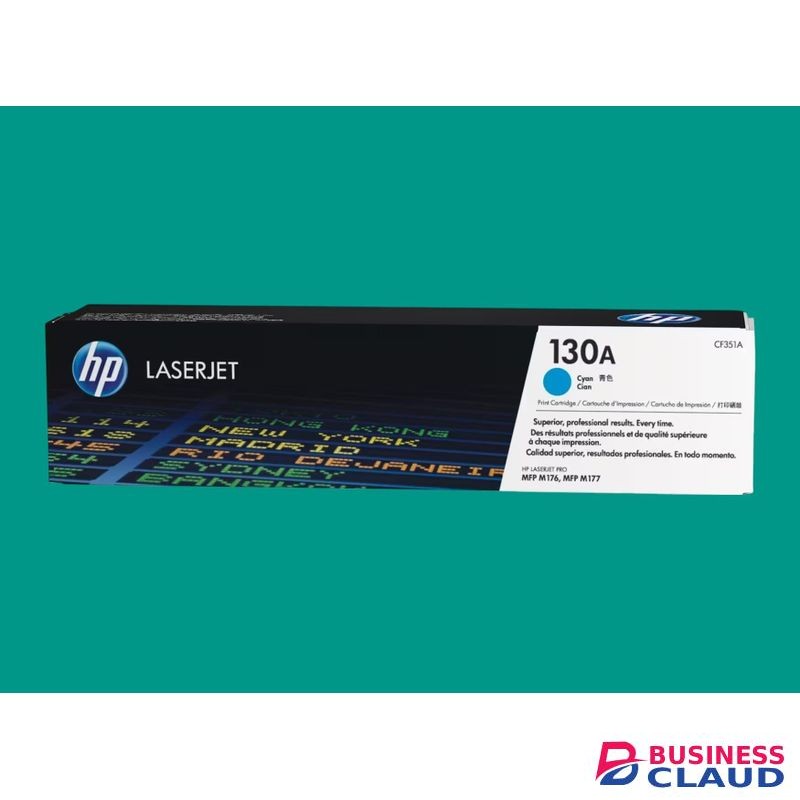 HP 130A Cyan Original LaserJet Toner Cartridge (CF351A) – High Quality Cyan Print for Color LaserJet Pro Printers