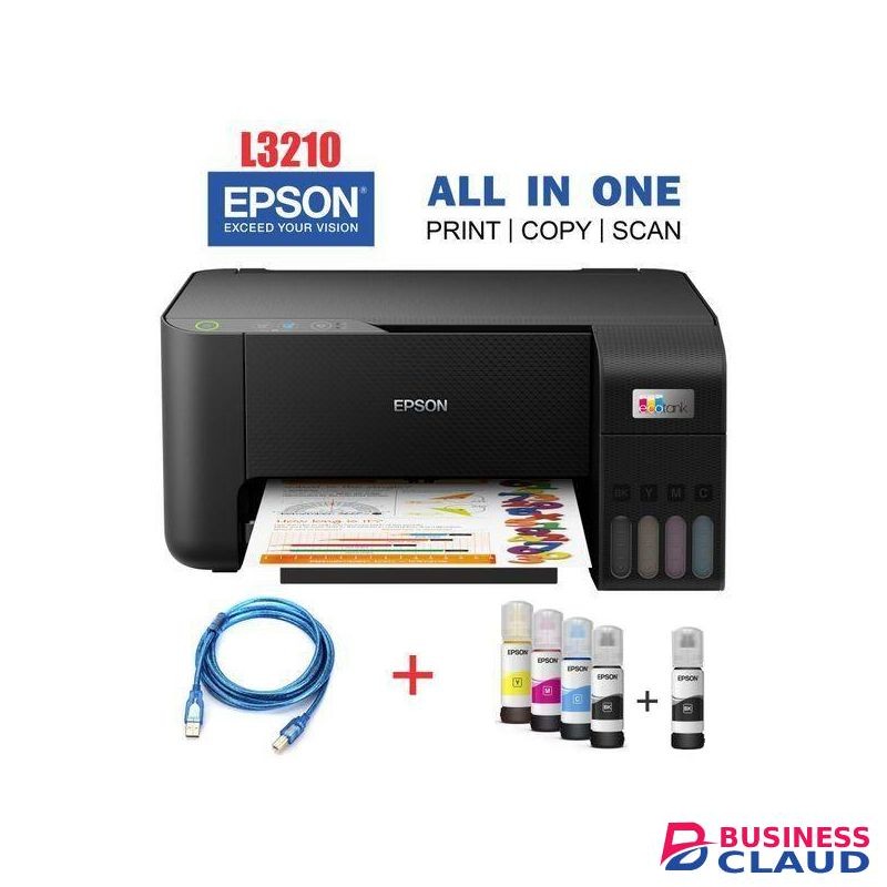 Epson EcoTank L3210 A4 Ink Tank Printer - Print, Scan, Copy,