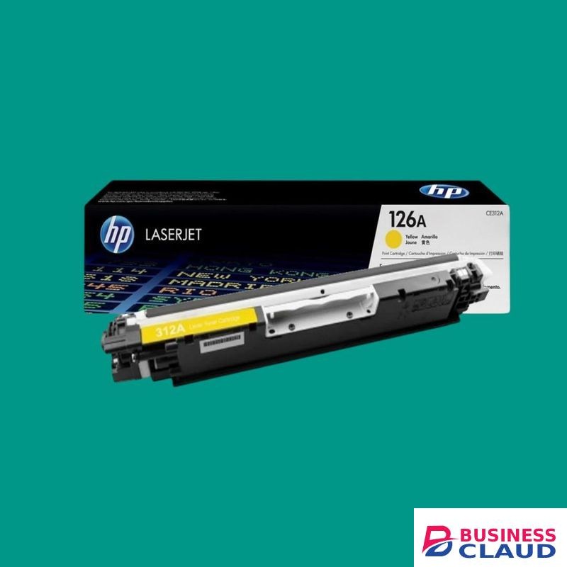 HP 126A Yellow Toner Cartridge – High Yield Original Printer Toner for LaserJet Printers, Sharp, Vibrant Printing