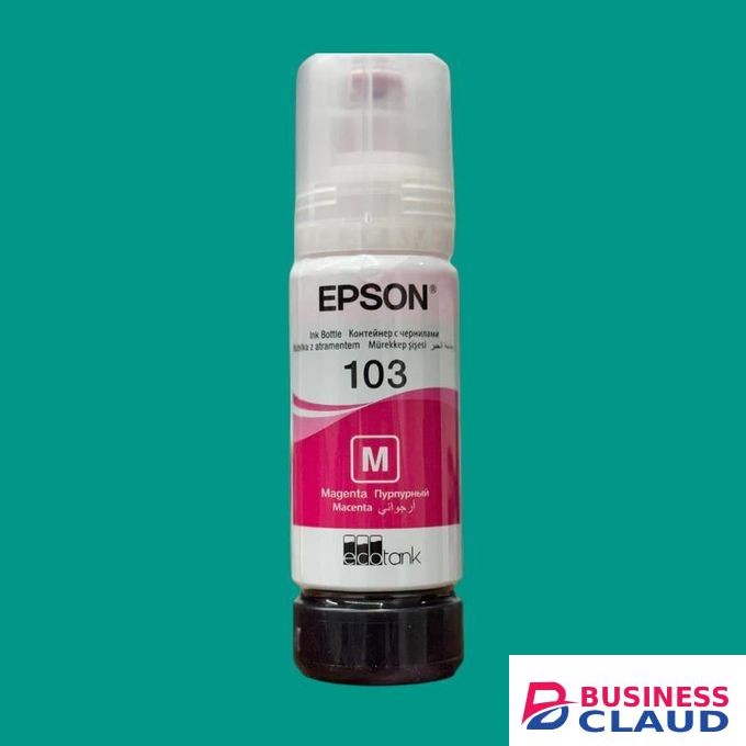 Epson 103 Magenta Ink Refill Bottle – Original, High-Yield, For EcoTank Printers (65ml)