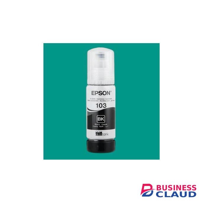 Epson 103 Black Ink Refill – Genuine Ultra High Yield Ink Bottle for EcoTank Printers (T00S1)