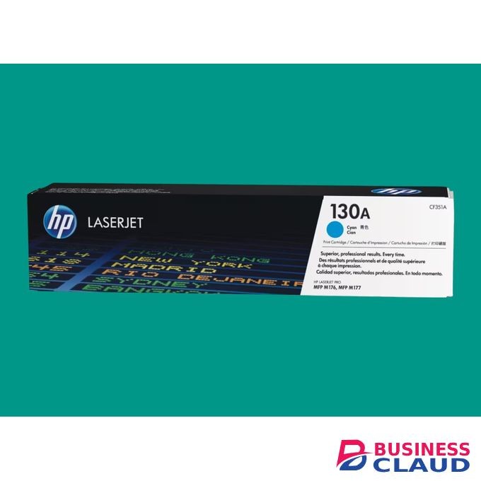 HP 130A Cyan Toner Cartridge, High Yield Original Printer Ink for LaserJet Pro, Reliable Color Printing