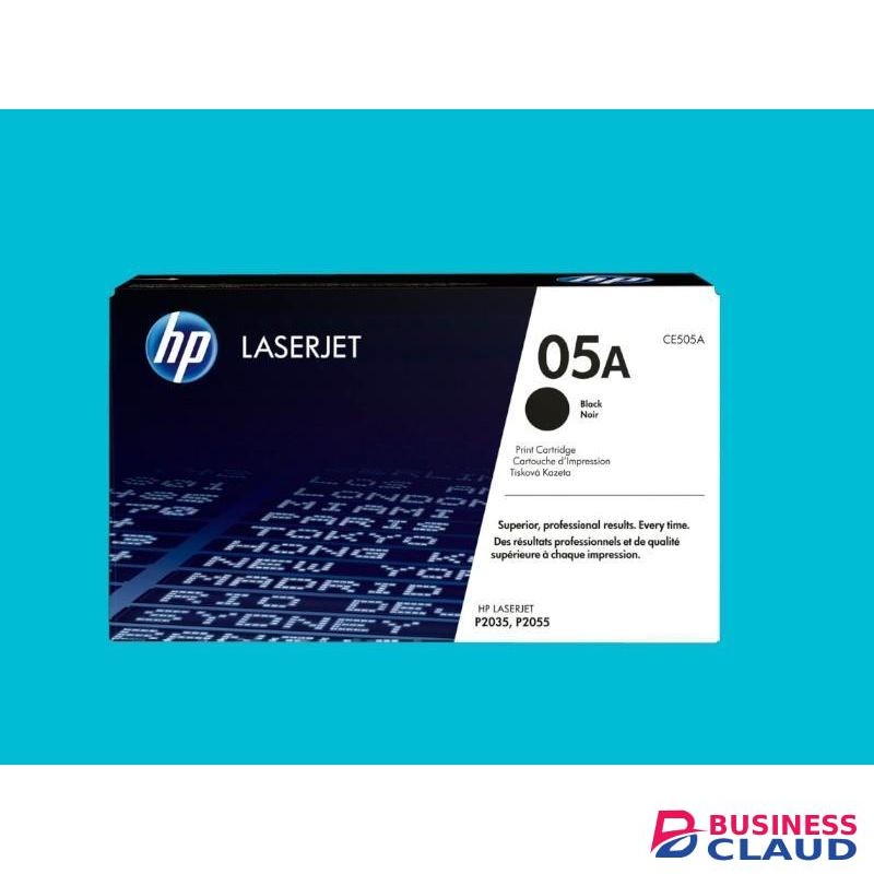 HP 05A Black Toner Cartridge – Compatible with LaserJet P2035, P2055, High Yield Laser Printer Toner, Crisp Black Prints