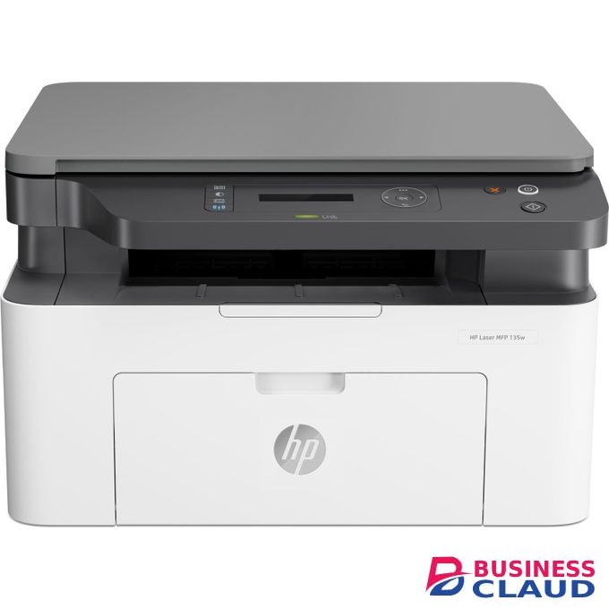 HP Laser MFP 135w Printer, Print, Copy, Scan, Wireless, USB Interface, White (1YR WRTY)