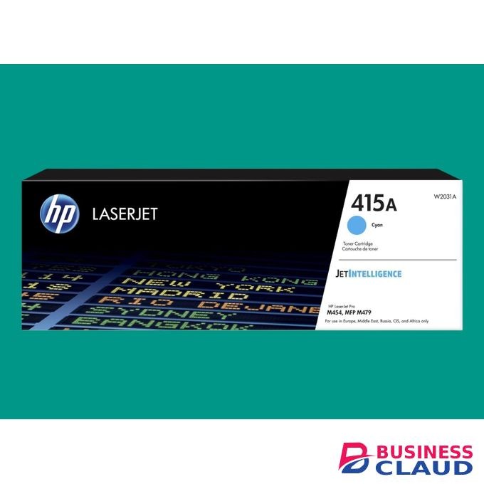 HP 415A Cyan Original LaserJet Toner Cartridge (W2031A) – High Yield, Smudge-Free Printing for Color LaserJet Pro M454 / MFP M479 Series