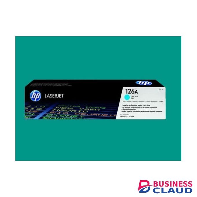 HP 126A Cyan Original LaserJet Toner Cartridge (CE311A) – High Yield, Vibrant Color Print for Color LaserJet CP1025 & M175 Series